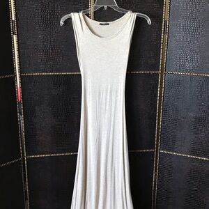 Soprano Sleeveless Cream Maxi Dress